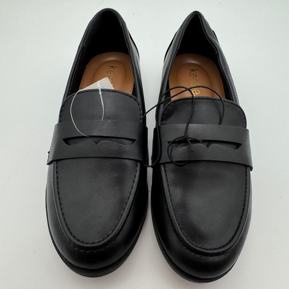 Kensie Gitty Womens Penny Loafer Flats Black Slip On Shoes Size 7.5 New - Picture 4 of 7
